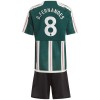 Officiële Voetbalshirt + Korte Broek Manchester United B. Fernandes 8 Uit 2023-24 - Kids